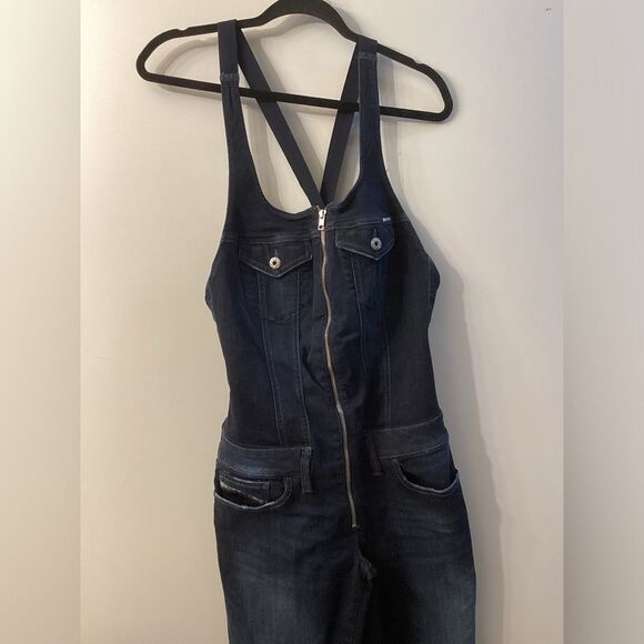 Diesel Navy Blue Jumpsuit – Women’s Size Small - Picture 4 of 14